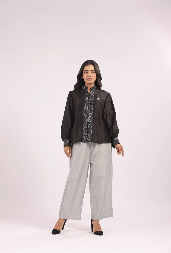Monochrome black shirt 4