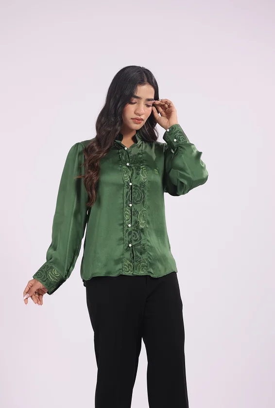 Monochrome green shirt 2