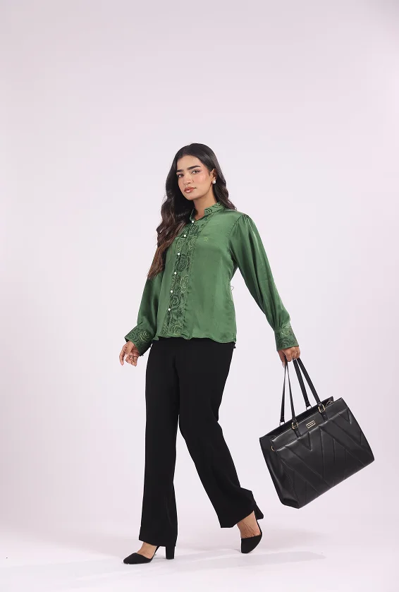 Monochrome green shirt 6