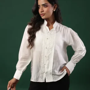 Monochrome white shirt